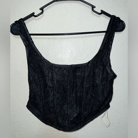PACSUN BEVERLY AND BECK LACE CORSET TANK TOP- Size XS- NWTS - Picture 1 of 7